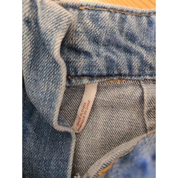 Free People Denim Lace Up Medium Blue Wash Jean Skirt Size 00 OB496275 MSRP 78$ - Picture 6 of 10
